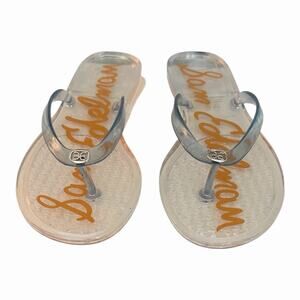 Sam Edelman Dean Clear Blue Jelly Sandals US 9 M Transparent Flip Flops NIB